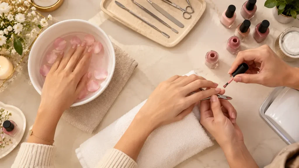 home nail service Abu Dhabi
